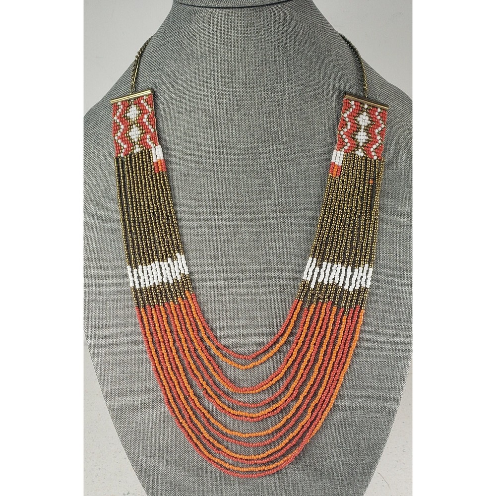 Vintage Native American Multi Strand Necklace